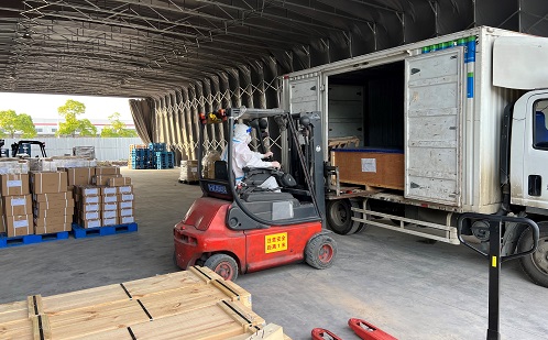 園區防疫貨運中轉站服務再升級，為高端制造與國際貿易注入新動能